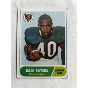 1968 Topps #75 Chicago Bears HOFer Gale Sayers Card Excellent Condition